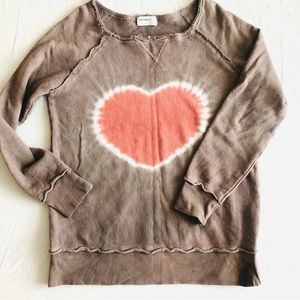 Allen Allen Tye Dye Hearts Sweatshirt